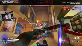HANZO PERKS! POTG! COLOURHEX HANZO OVERWATCH 2 SEASON 15 TOP 500 GAMEPLAY