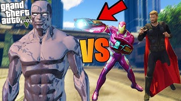 AVENGERS ATTACKED SILVER SURFER IN GTA 5!? | gta 5 mods