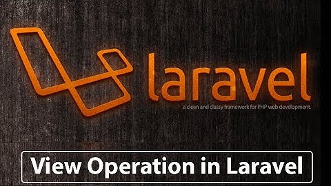 How to Display Data from Database in Laravel | Insert, View, Update, Delete Operation | CRUD Part 2