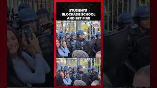 WATCH: Students Set Sofa on Fire and Blockade Paris High School in Growing Education Revolt!
