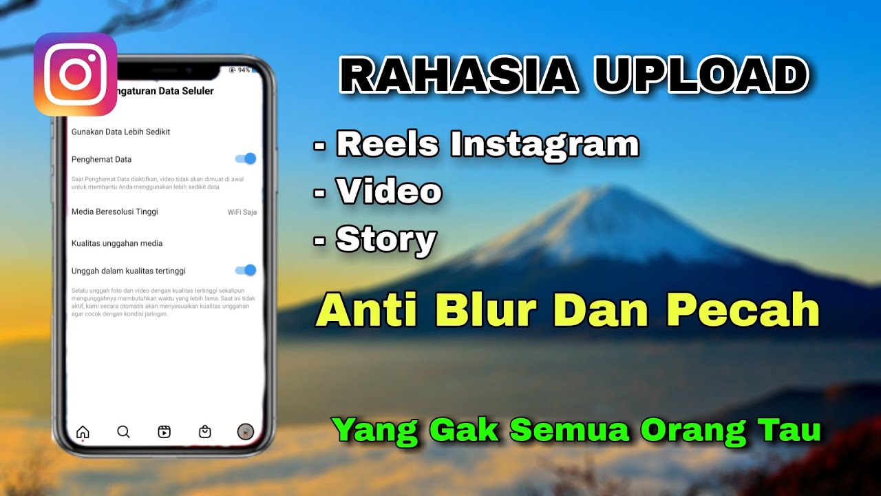 Cara Posting Video Reels Instagram Tidak Burik Upload Video IG High Quality Resolusi Aman