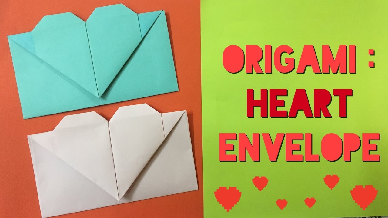 How to Make a Paper Heart Envelope from A4 sheet - Easy Tutorials - YouTube