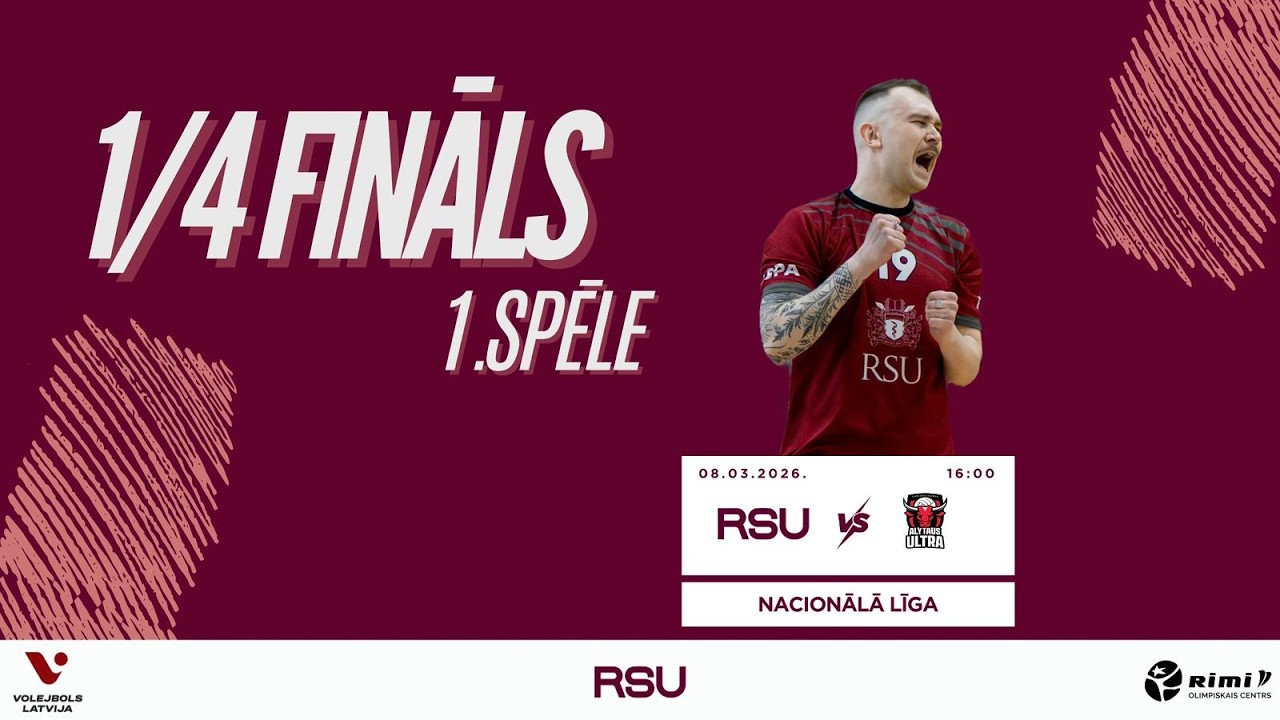 Latvijas Čempionāts Nacionālā līga 25/26 vīriešiem, RSU vs Alytaus Ultra , 08.03.2026, 16:00