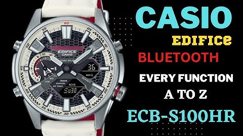 How to set time Casio Edifice Bluetooth ECB-S100 TIME | Date | Alarm | Stopwatch @timewatchdc