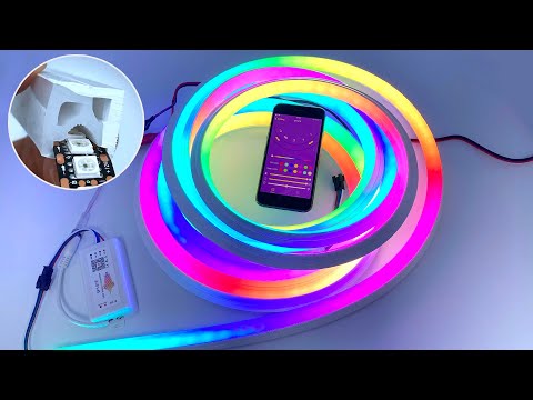 Videó: Rugalmas LED Neon: A Szalag RGB 12 Volt és 220 V. Hogyan Csatlakoztassunk Egy Kerek Vékony Szalagot? Belső és Homlokzati Alkalmazások, Méretek