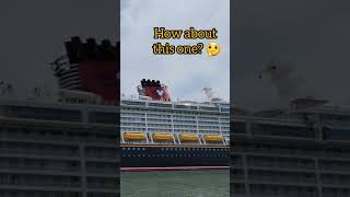 EPIC Disney Cruise Ship Horns! Disney Fantasy Cruise Ship Leaving Port Canaveral