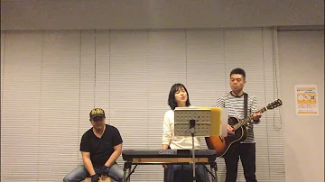 Orang Jepun cuba nyani Aku Sudah Jatuh Cinta - Norshila Amin cover（Jackpot) 　ギター、カホン、歌
