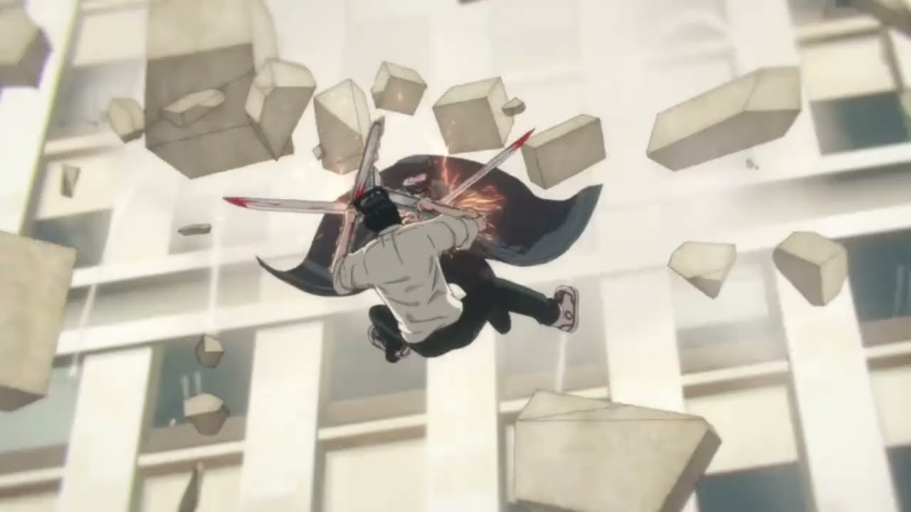 Chainsaw Man membunuh Katana Man | Chainsaw Man Sub Indo Episode 12