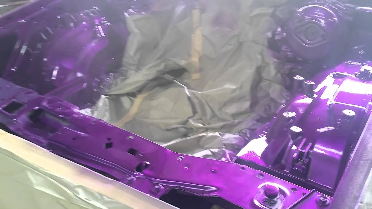 Purple Engine Bay Getting Sprayed at Sudamar's YouTube