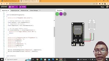 Sistem Monitoring Suhu dan Kelembapan Berbasis Thingsboard.io di wokwi.com oleh Wahyu Pripangestu