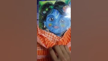 krishna drawing 🙏jannashtami drawing 🙏#krishna #janmashtami #painting #art #shorts #krishnabhajan