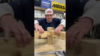 Interlocking mortise & tenon joint #woodwork #ad #woodworking #wood #bois #joinery #holz #madera