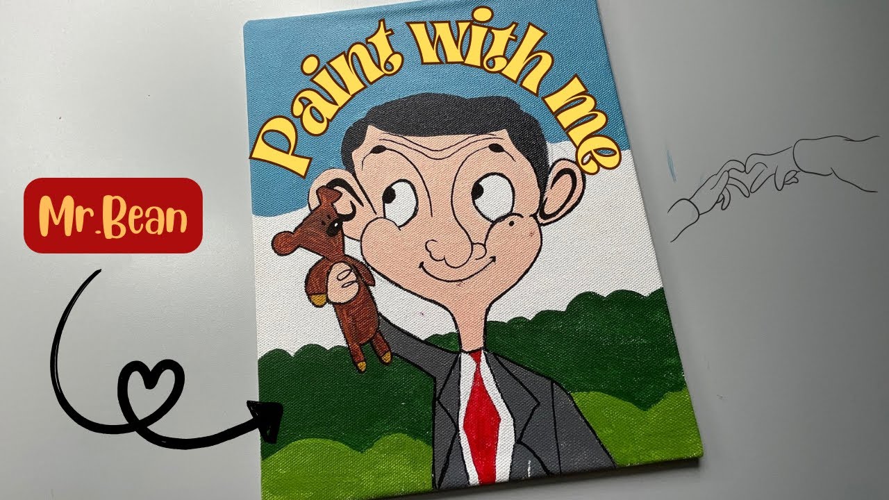 How to colour Mr.Bean for beginners || peony’s art channel || cartoon || colouring process for kids 