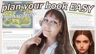 HOW TO PLAN YOUR BOOK (from scratch) 📖🤯 *ULTIMATE GUIDE* for worldbuilding characters plotting map