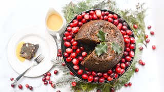 Instant Pot Cranberry Christmas Pudding