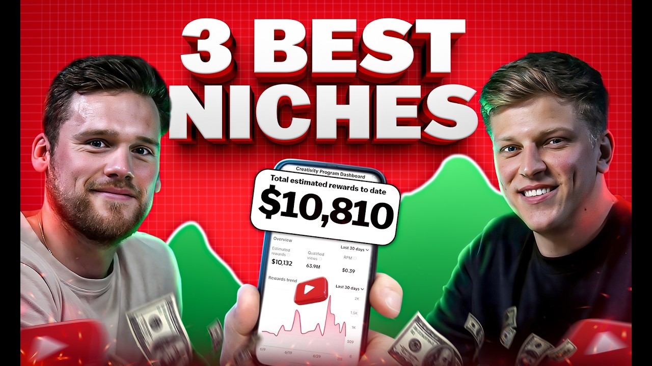 The 3 Best Niches for YouTube in 2024 (Ep. 100) - YouTube