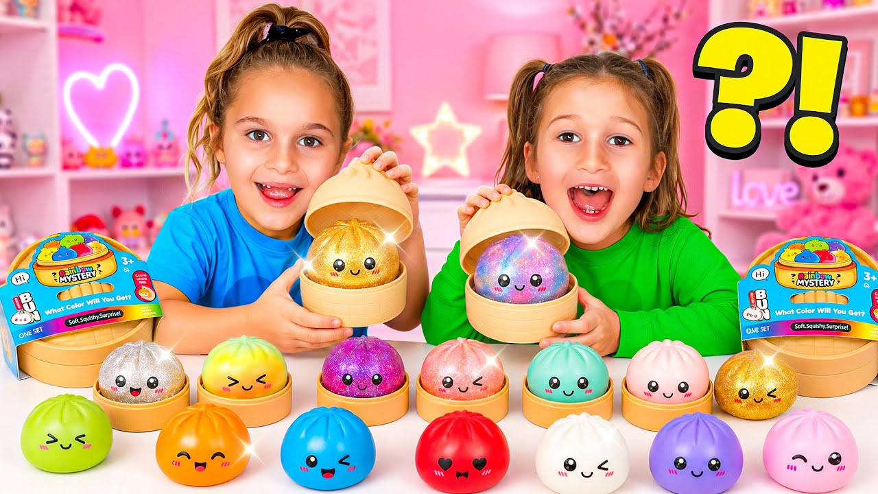 My Daughters Open Mystery Dumpling Squishies!