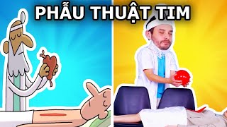 Pha Phẫu Thuật Tim Hết Cả Hồn Bắt Chước Hoạt Hình Cartoon Box Hài Hước Woa Parody Vietnam