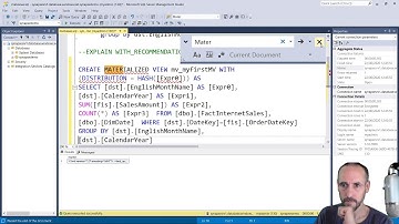 How to: Create Materialized Views in Azure Synapse Analytics SQL Pools