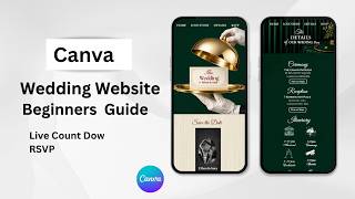 Wedding Website Canva Tutorial | Create Full RSVP Wedding Website Step by Step