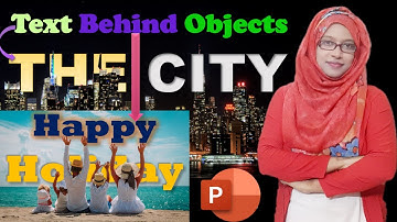 Text behind object in PowerPoint || EP- 08