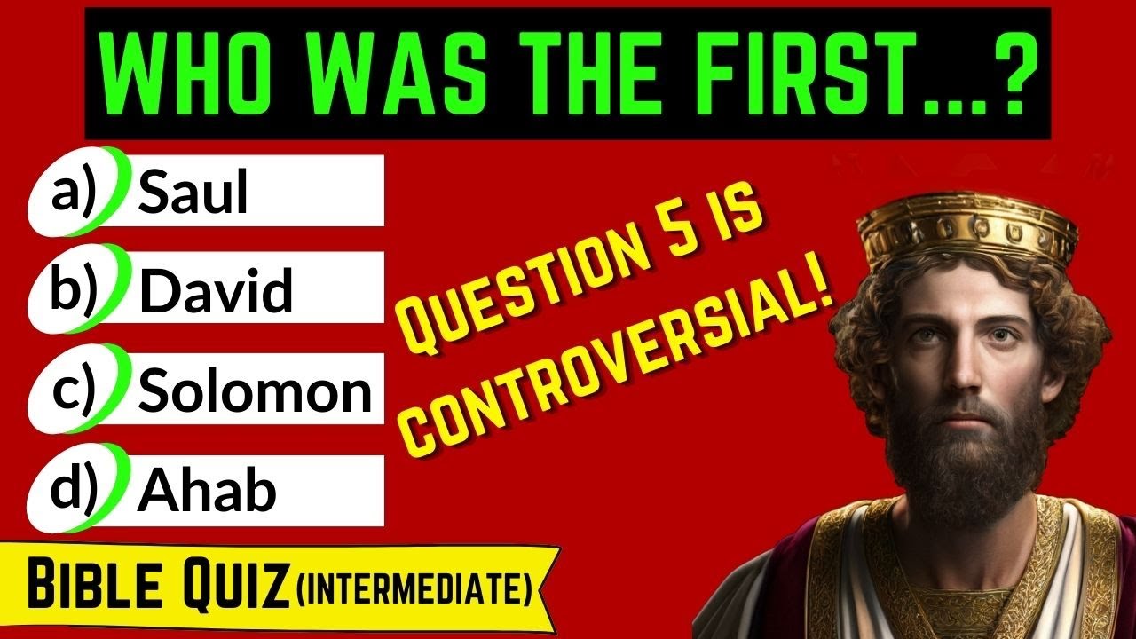 Challenge Your Bible Knowledge🤔 : 24 Questions on Biblical Firsts ...