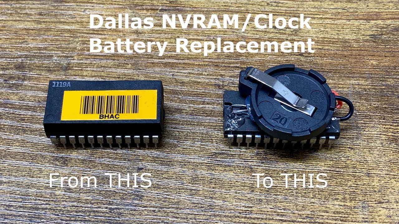 Dallas NVRAM Battery Replacement - YouTube
