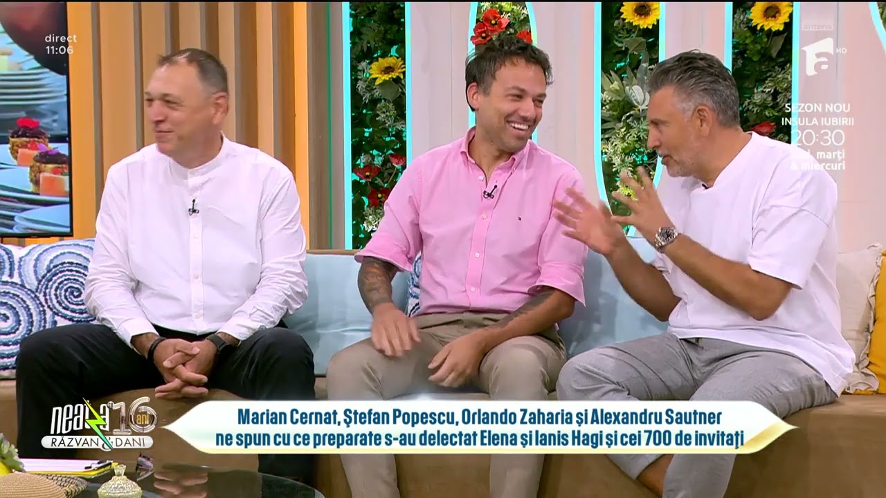 Meniu grandios la nunta Elenei și Ianis Hagi