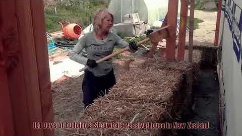 Strawbale House: Timelapse of first 101 days of building a Strawbale Passive House