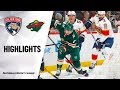 NHL Highlights | Panthers @ Wild 1/20/20