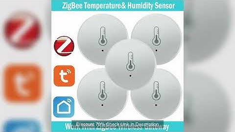 Tuya Zigbee Temperature And Humidity Sensor Voice Control Intelligent Home Hygrometer Real-time Moni