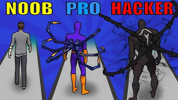 NOOB vs PRO vs HACKER in Hero Verse Run