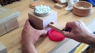 Step by step instruction for building a wooden gumball or candy machine. From inexpensive materials you can build a family 