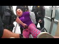 Drunk German Lady LOSES IT When Police Touch Her