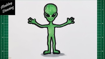 How to Draw Alien Full Body Step by Step