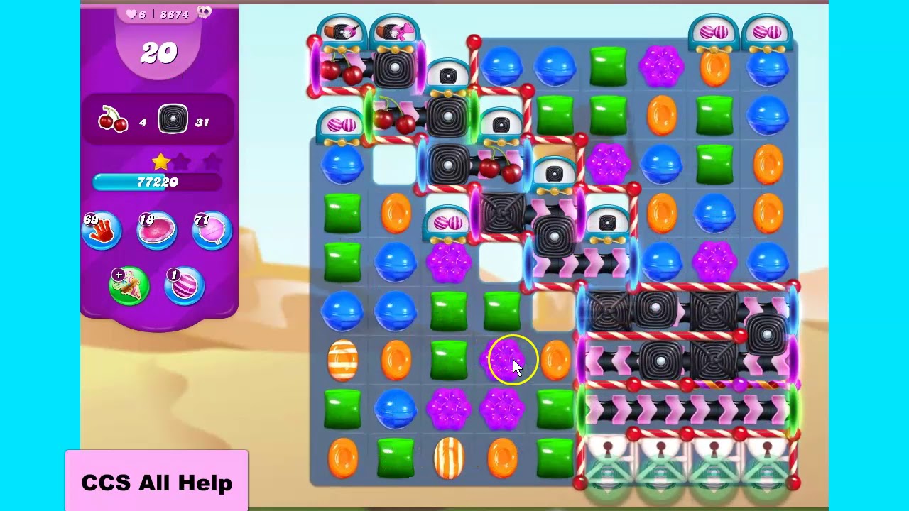 Candy Crush Saga Level 8674 30 Moves By Cookie Youtube