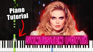 Video thumbnail of "Erika Vikman - Syntisen pöytä (PIANO TUTORIAL)"