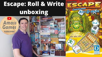 Escape co-operative Roll & Write board game unboxing teaser trailer preview Queen Games* AmassGames*