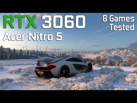 Acer Nitro 5 (Laptop) - RTX 3060 - Ryzen 5 5600H - Test in 8 Games