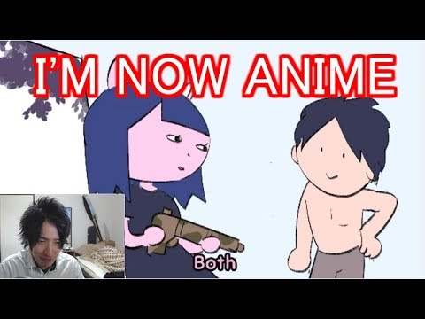 What. I'm now anime. (Reaction with discord girl)