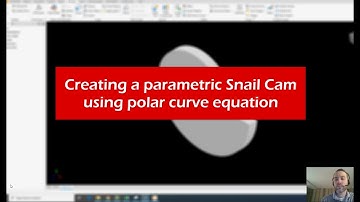 Creating a parametric snail cam in Autodesk Inventor