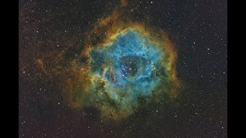 Rosette Nebula SHO processing (PixInsight)