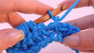 Tunisian Crochet: Purl Stitch (Left Handed)