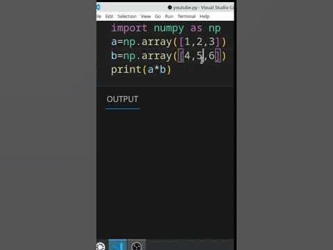 Python Multiplying Arrays In NumPy | #python #numpy #programming - YouTube