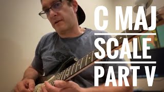 C Major Scale Part 5 Just the C E G notes Triad and Arpeggios