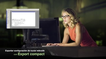 Exportar configuracion de router mikrotik con export compact