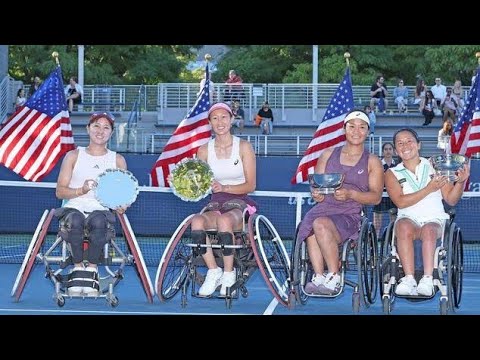 上地結衣、3年ぶり全米OP制覇！🏆✨ 四大大会ダブルス25度目の快挙！日中アジア決戦を制し世界に再び衝撃🔥 車いすテニス女王が見せた圧巻の強さ！