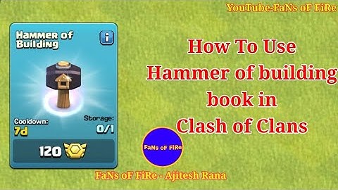 How to Use hammer of building book 2021|hammer of building coc ||FaNs oF FiRe||🔥🔥🔥🔥🔥 #shorts