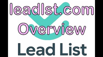 What is Lead List Lead Tracking CRM