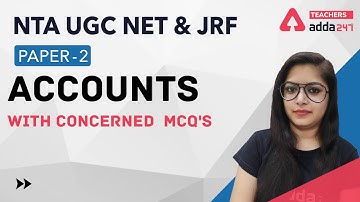 NTA UGC NET & JRF Paper 2 | COMMERCE | Accounts with Concerned  MCQ